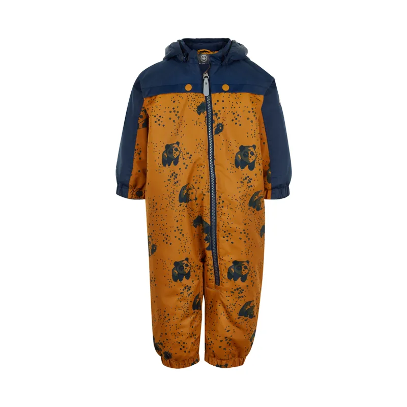 2021 Color Kids Dots Junior One Piece Ski Suit Ginger